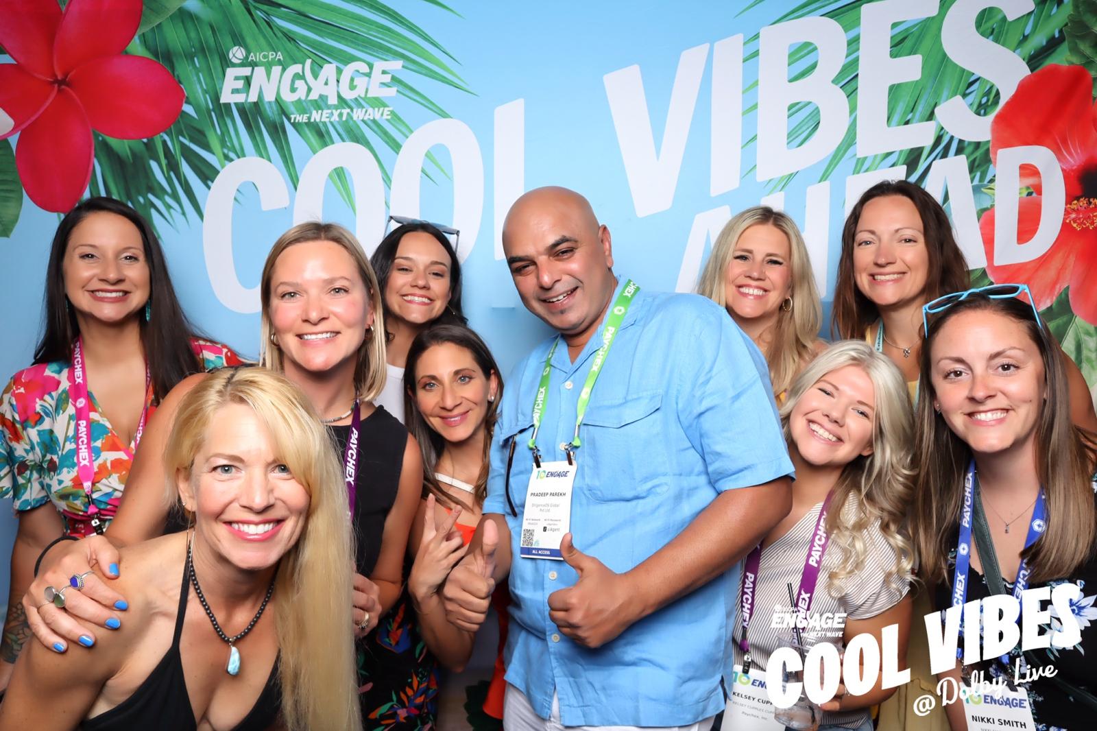DiligenceOS team at the Engage Cool Vibes after-hours, 2026 - photo 1