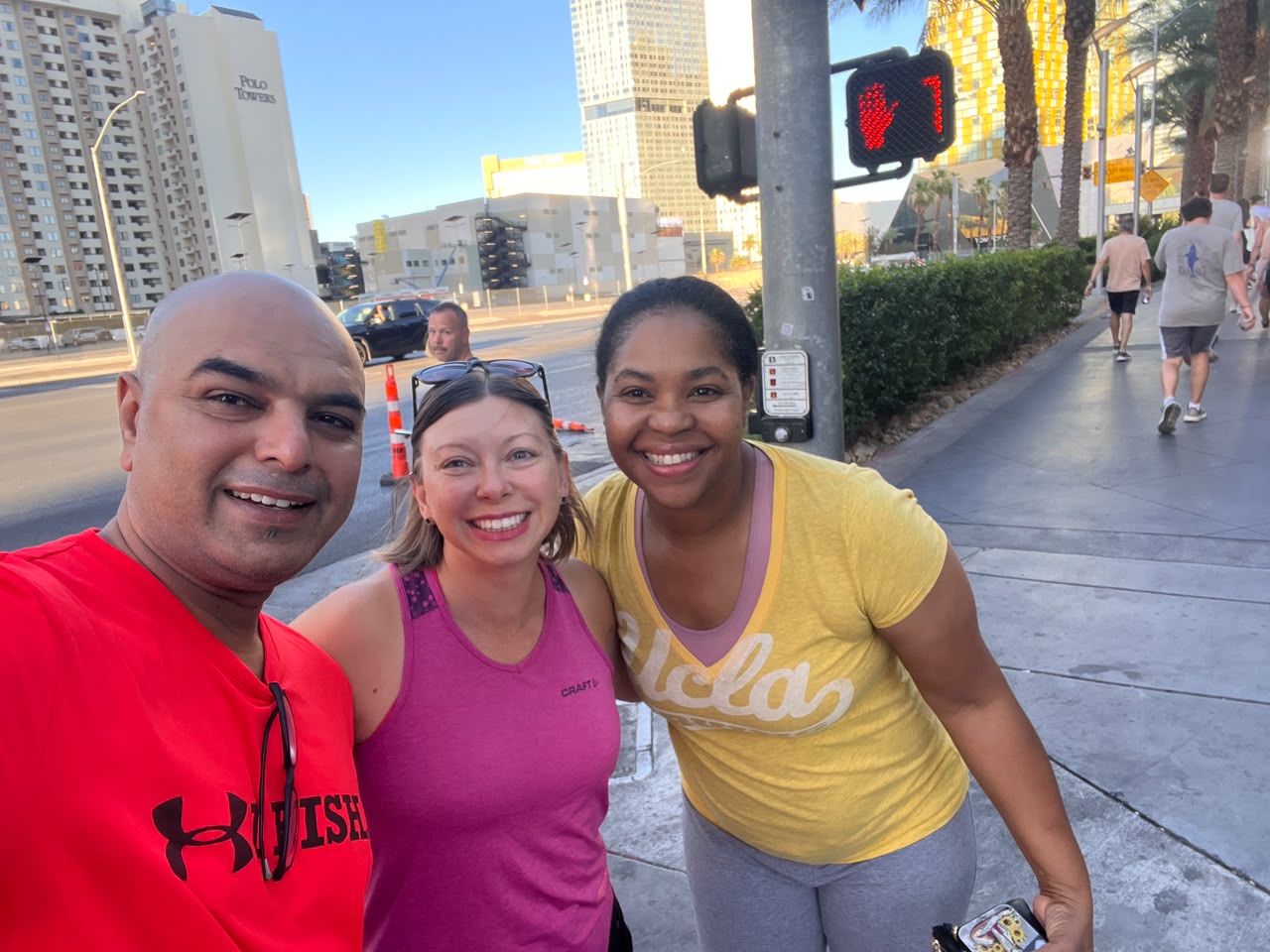 DiligenceOS team on the Las Vegas Strip walking tour, 2026 - photo 2